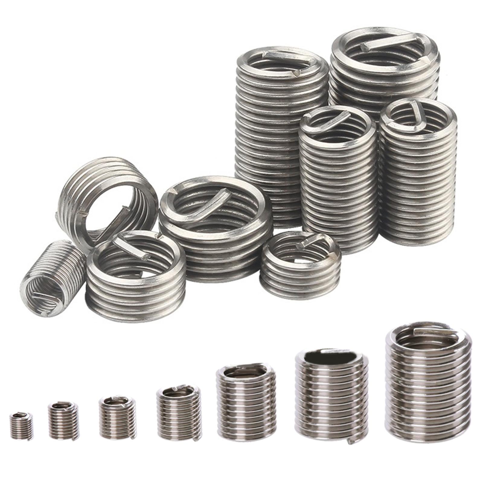 

Metric Coarse Thread Helical Inserts Steel Wire Thread Inserts set 60pcs for Professional Technicians & DIY Enthusiasts 1