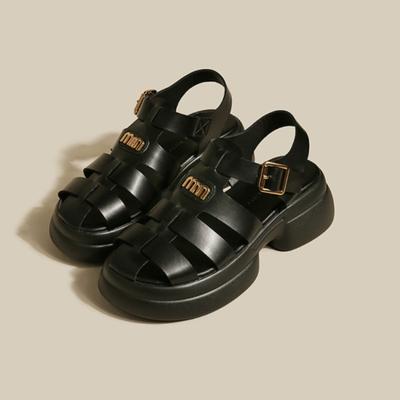 New Summer Fashion, Comfortable and Casual Thick-soled Platform Platform Thick-soled British Style Casual Women's Shoes