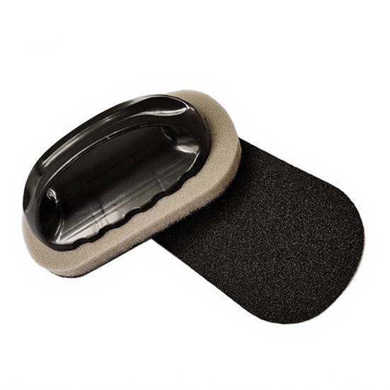 Cleaning Brush High-Density Sponge Pot Scrubber with Anti-Slip Handle Removes Stubborn Stains Burnt Residue Non-Scratch Kitchen Cleaning Scrubber