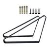 Industrial Style Wall Brackets 8x8x1.2 Inch Steel Triangle Design for Open Shelving Kitchen Living Room Display