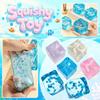 3/4.5/5.5CM Snowflake Ice Cube Squishy Toy Soft Slow Rise Squeeze Ball Stress Relieving Hand Exercise Calming Tool Birthday Gift
