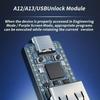 USB Type C Microcontroller Development Board Circuit Card with P2350 Chip, USB-A Extension Port, 15 GPIO Lines, Stated 2 Megabyte Flash and 33 X 17.5