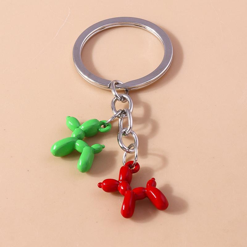 Cute Resin Cartoon 3D Elephant Keychain Animal Keyrings Pendants for Car Key Holder Handbag Decor Jewelry Gifts