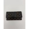 Used CELINE 6-ring Key Case Black Macadam Triomphe Leather