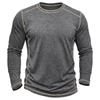 Men's Retro Long Sleeve T-Shirt Casual Soft Basic Tee for Daily Streetwear Outdoor Breathable Spring Autumn Tops