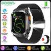 SACOSDING GPS Tracker Smart Watch IP68 Waterproof 2.01-inch HD Display Compass 630mAh Battery Heart Rate BT Call Outdoor Sport Smart Watch