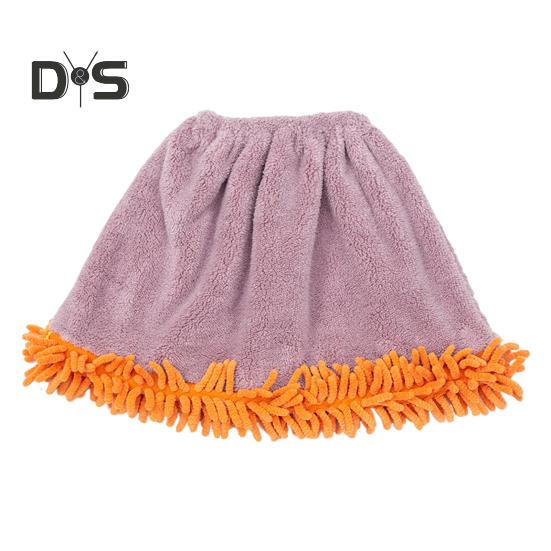 Kryt na koště z korálového sametu, rychleschnoucí, s vysokou absorpcí vody, elastický uzávěr, patentní uzávěr, hadřík na čištění koštěte