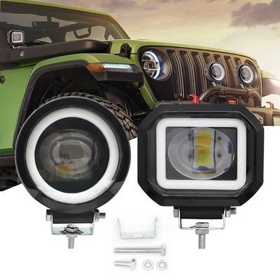 4'' 40W LED Arbeit Licht Angel Eye Nebel Lampe Fahren Tagsüber Off-road Led-strahler Motorrad Scheinwerfer