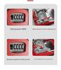 Wall-Mounted Key Lock Box for Temporary Sites with Peephole - No Drill Installation