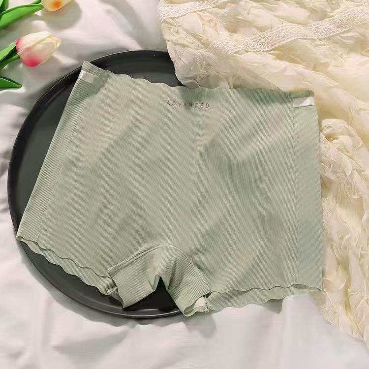 Female Summer Thin Silk Cotton File Ice Non Trace Prevent Exposed Underwear