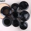 Black 4Shapes Availables 75/100/125mm Round Ducting Ventilation Cover Air Vent Extract Valve Grille Air Circulation Vents Cover