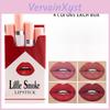 Rouge à Lèvres Changeant de Couleur Tube Lot de 4 Pièces Kit Baume à Lèvres Changeant de Couleur Rouge à Lèvres Bonbon