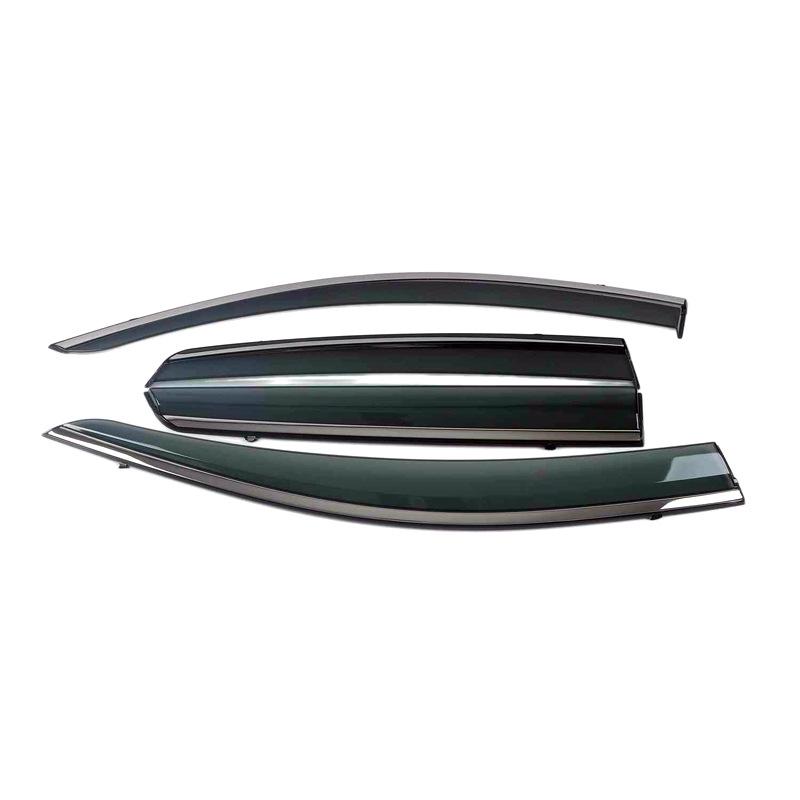 14' Suzuki Vitara S-Cross Rain Guards: Door Visors, Window Deflectors, and Rain Eyebrows.