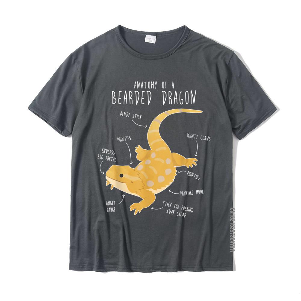 Anatomy Of A Bearded Dragon Funny Pet Reptile Lizard Lover Tshirt Cotton Tops Shirt For Adult Cool Tshirts Printing Rife