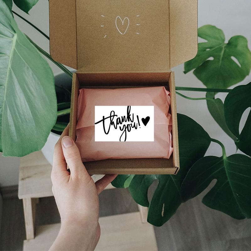 50pcs/pack White Thank You Cards Thank You Notes for Wedding Shower, Wedding, Small Business, Graduation, Bridal Shower