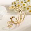 Exaggerated Spiral Cuff Bracelet Smooth Wide Alloy Bangles Fashion Open Bangle Jewelry  for Women