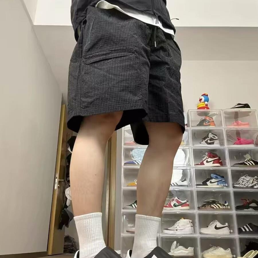 Men's 2024 Plus-Size Purple Quick-Dry Mesh Sports Shorts - Breathable, Casual Fit