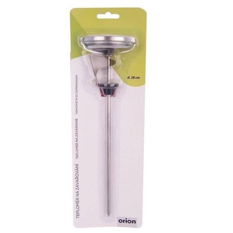 Steel preserving thermometer with 28 cm probe