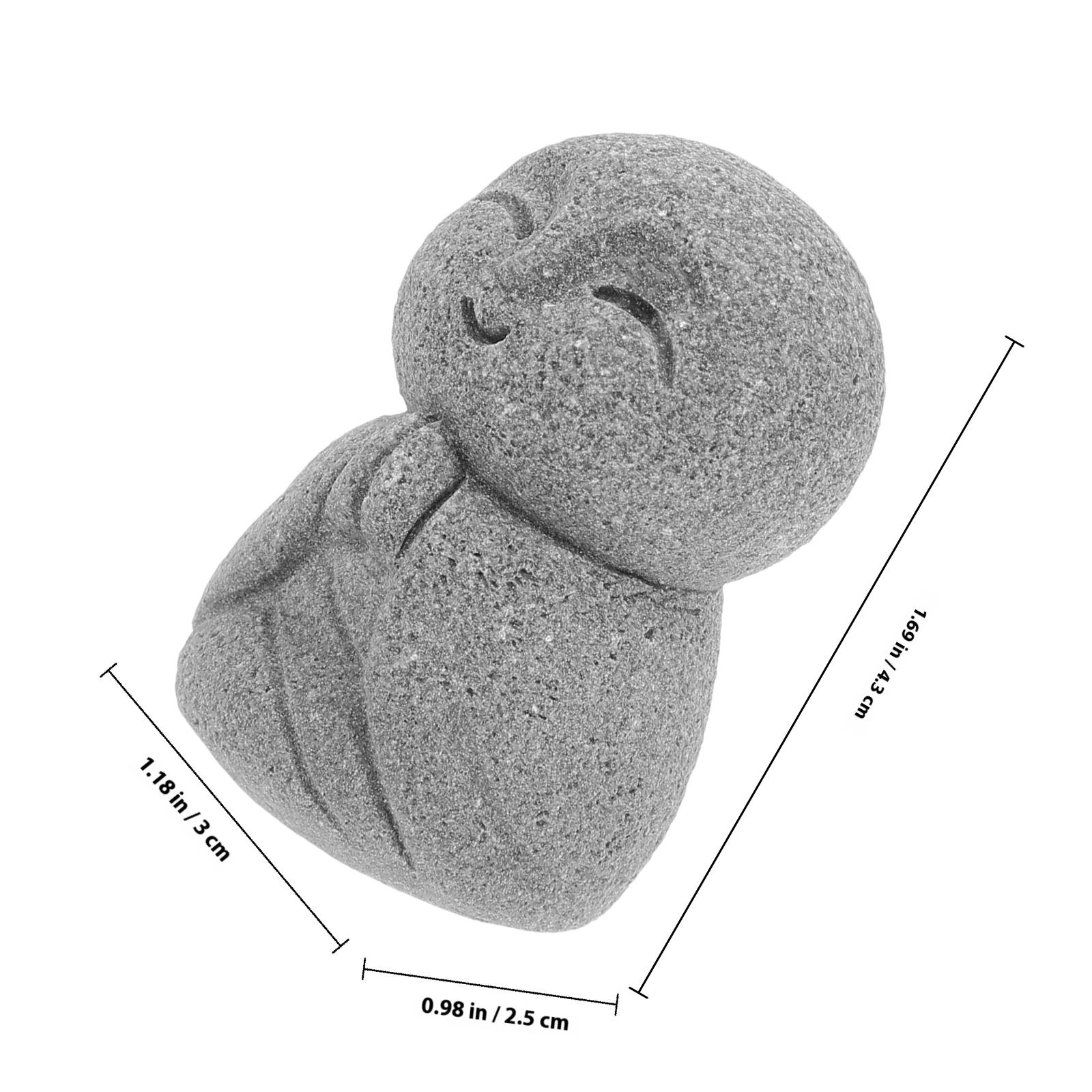 

Small Japanese Style Statue for Inner Peace Meditation Decor Mini Buddha for Home Office Zen Garden Fish Tank Ornament
