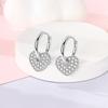 925 Sterling Silver Hoops Earrings With Zircon Sparkling Snake Bone Geometric Flower Earrings For Women Engagement Wed Jewelry