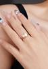 S925 Sterling Silver Irregular Moissanite Women's 3CT Fashion Ring