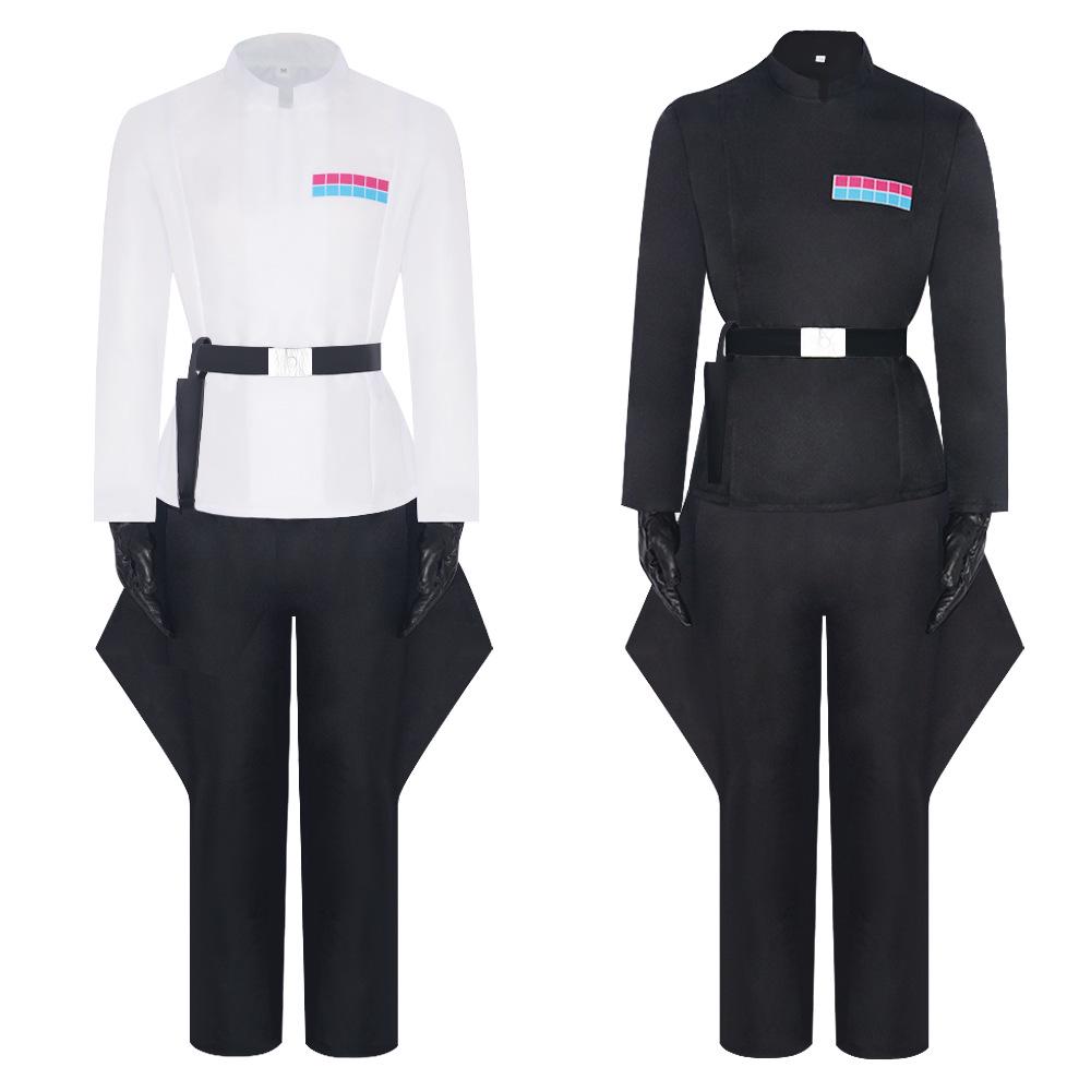 Star Wars Herren Imperialer Offizier Cosplay Kostüm - Schwarzer Uniformanzug