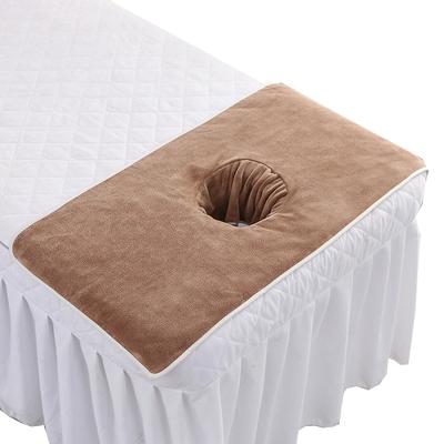Bandana de cama de 40*80cm con agujero Toalla facial de masaje Beauty SPA Toalla de coral para masajes Tabla de masaje