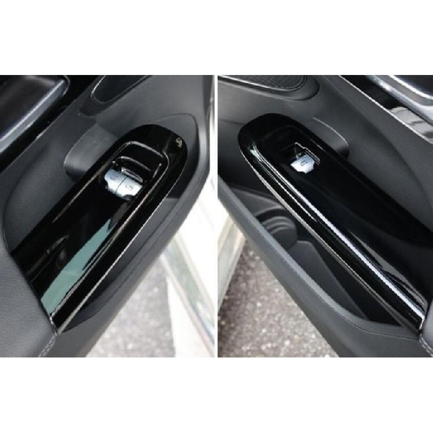 For Benz EQE EQS - Gloss Black Window Lift Panel Switch Cover Trim 4PCS
