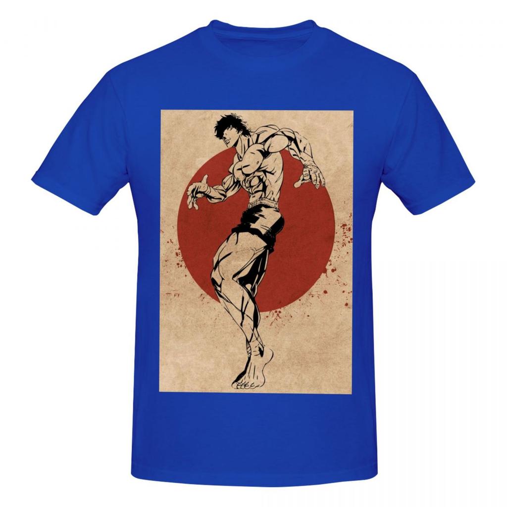 The Grappler Baki Hanma Retro T Shirts Graphic Y2k Anime Crewneck Unisex Wounisex T Shirt Clothes