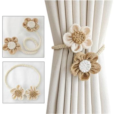 Blumen Vorhang Magnetische Bindeseile Raffhalter Schnallenclips Zubehör Stangen Accessoires Hakenhalter Heimdekorationen