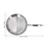 Easy-to-clean, Non-stick Frying Pan with a Long Handle, Stainless Steel Cookware (28cm)