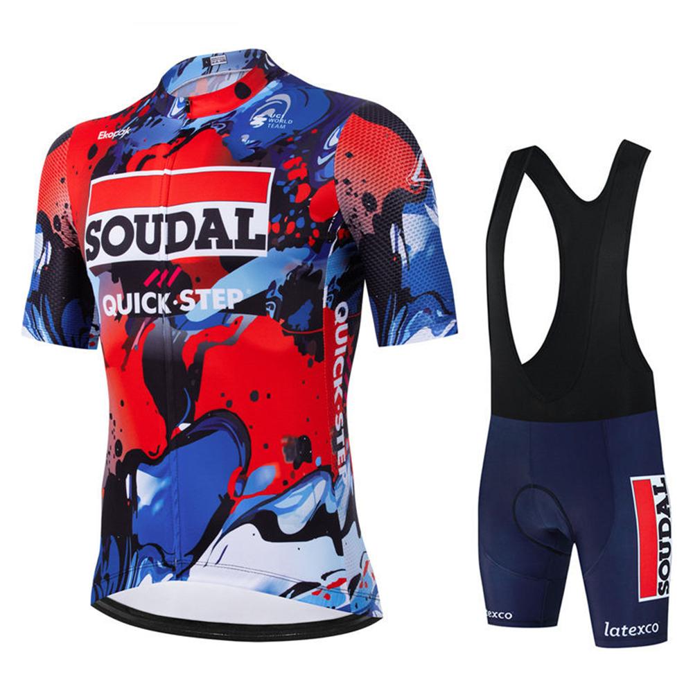 2026 Lidl Soudal Quick Step Letní cyklistický dres MTB s krátkým rukávem Cyklistická sada Sada cyklistických kraťasů MTB Ropa Ciclismo Cyklistická trička Maillot