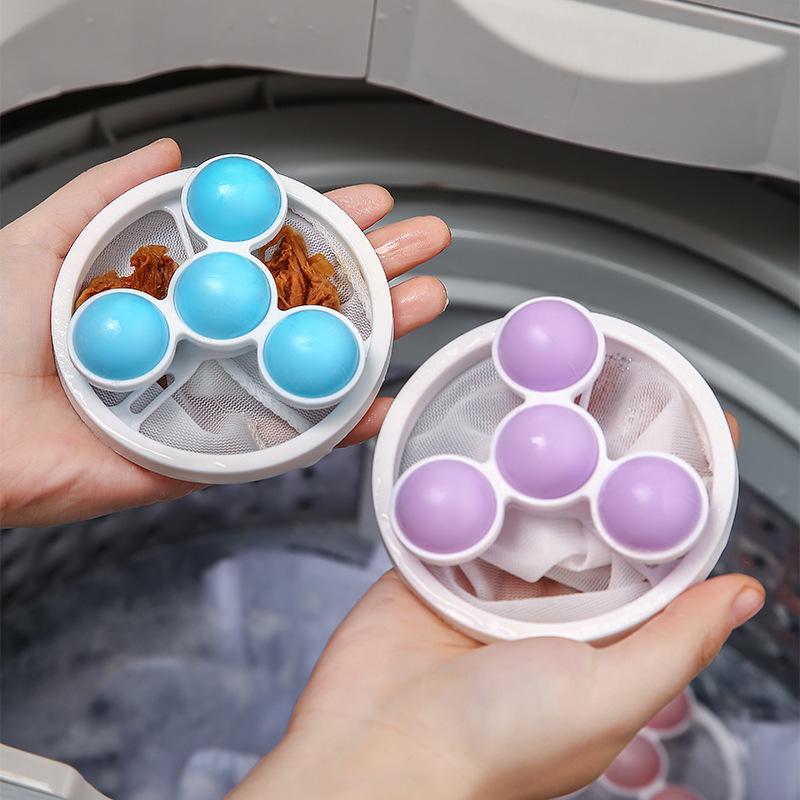 Enhanced Laundry Ball: Floating Debris Filter & Stain Remover for Cleaner Wash