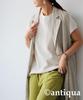 antiqua Oni Waffle Short Sleeve Solid Regular White Top, Women's T-Shirt, Color, PN-00476, (S-L Equivalent/One Size), 03,