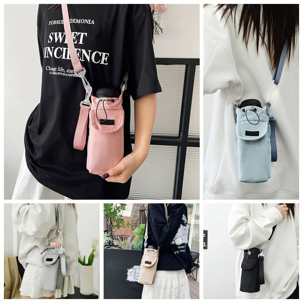 Shoulder Strap Crossbody Water Bottle Purse Waterproof Water Bottle Sling Bag  Hiking