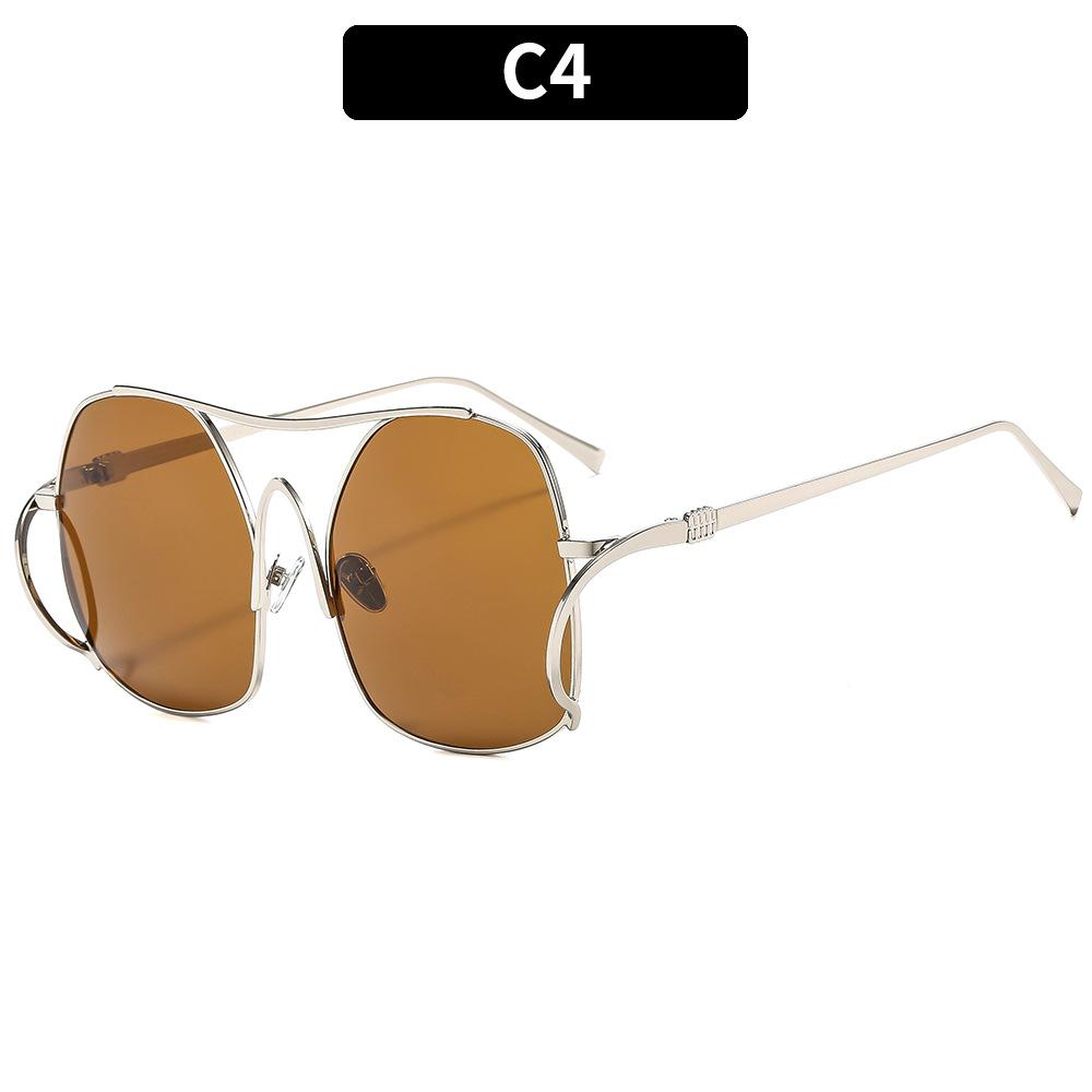 

JYL TS Sunglasses Unisex UV Protection Big Face Slimming Street 946 A-11457 пастельні сірий колір