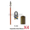 MOC Medieval Military Figures Building Blocks Castle Militia Soldier Dragon Gothic Knight Helmets Swords Shield Bricks Toys N06
