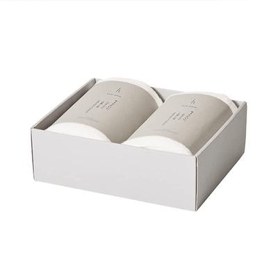 H Concept H Tag Bath Towel Gift Set, White + White (DH-041-WH), Set of 2, Hangable, Compact Size, Perfect Gift for New Homes, Made In Japan
