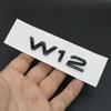3D ABS Chromowany Czarny Logo V6T V8T V10 W12 Emblemat Litery Odznaka Naklejka Samochodowa Do Audi A6 A7 S4 S5 S6 S7 Q7 A8 R8 SQ5 TT Akcesoria
