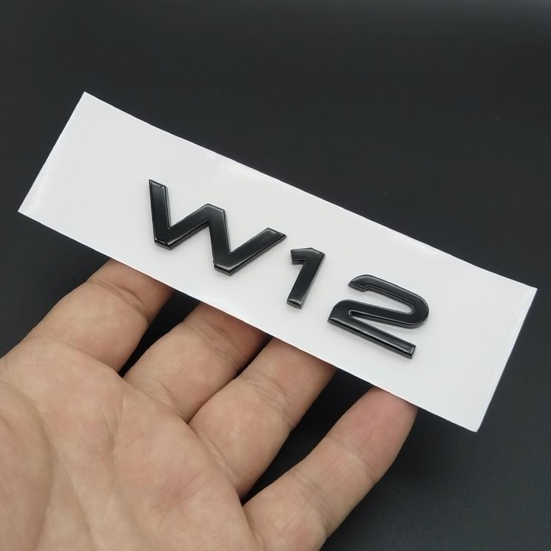 3D ABS Chromowany Czarny Logo V6T V8T V10 W12 Emblemat Litery Odznaka Naklejka Samochodowa Do Audi A6 A7 S4 S5 S6 S7 Q7 A8 R8 SQ5 TT Akcesoria