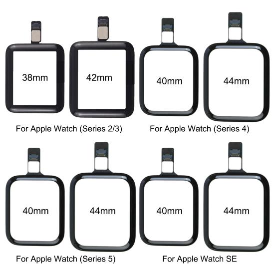 Uhr LCD Frontglasabdeckung Touchscreen Digitizer Ersatz mit Flexkabel