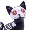Tag der Toten Hund Katze Figur Halloween Schädel Tier Statue Harz Skelett Skulptur für Heim Schreibtisch Dekoration