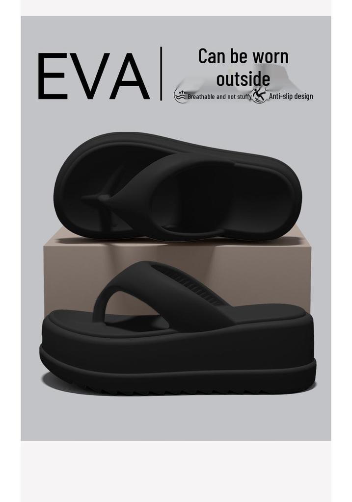 Spedizione Gratuita Infradito Estive Antiscivolo da Donna in EVA 2026, Ciabatte Resistenti all'Usura con Infradito Spessa e Design Rialzante per Esterni.