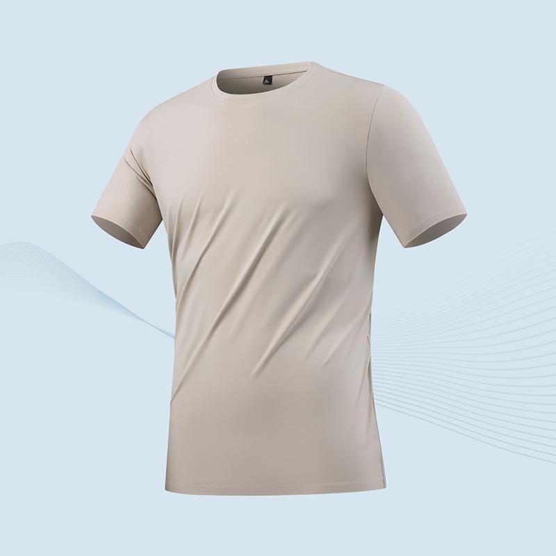 Summer Short Sleeved Men's Sports Short Sleeved Casual T-shirt Men's Casual Sports Quick Drying Short Sleeved T-shirt
