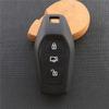 ZAD Silicone Rubber Car Key Case Cover Shell Skin Bag Holder Set for Mahindra India Car Accessory 3 Buttons Key Fob Protection