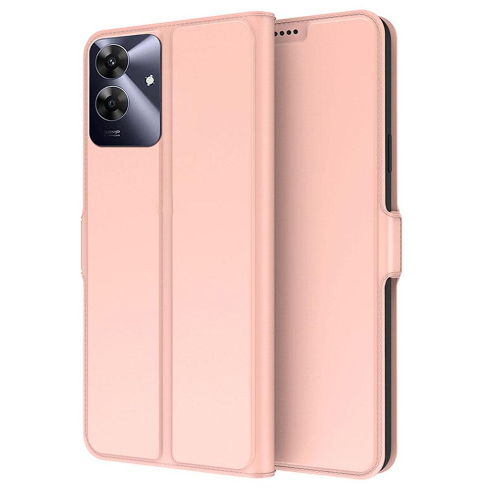 

For Realme Note 60 Case Shockproof TPU Inner Shell Leather Phone Cover Card Slot D