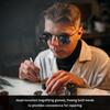 20X Magnifying Glasses Head Loupe with LED Light Head mounted Magnifier Binocular Loupe for Hands free Repairing Clock