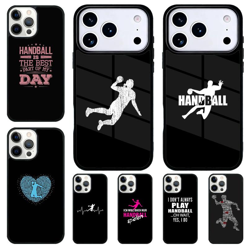 Handball Handballer Phone Case for iPhone 17 Air 16 15 11 12 14 13 Pro Max Shockproof Cover