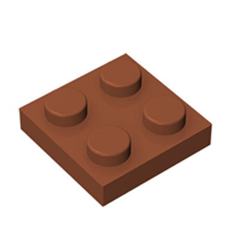 80pcs Plate 2x2 Dots Muilt-Colored Compatible with 3022 94148 Self-Locking Bricks Building Blocks Toys Accessories