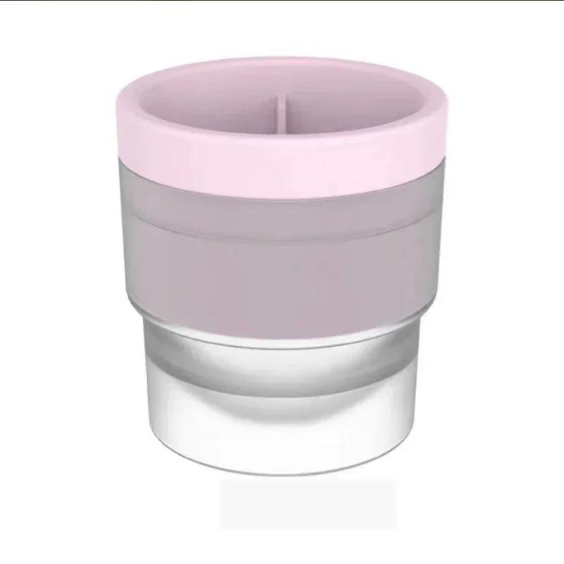 Silicone Ice Ball Mold Whiskey Spherical IceCube Light Bulbs Round Ice Ball Maker for Whiskey, Cocktail and Drink Bar Ice Maker розовый